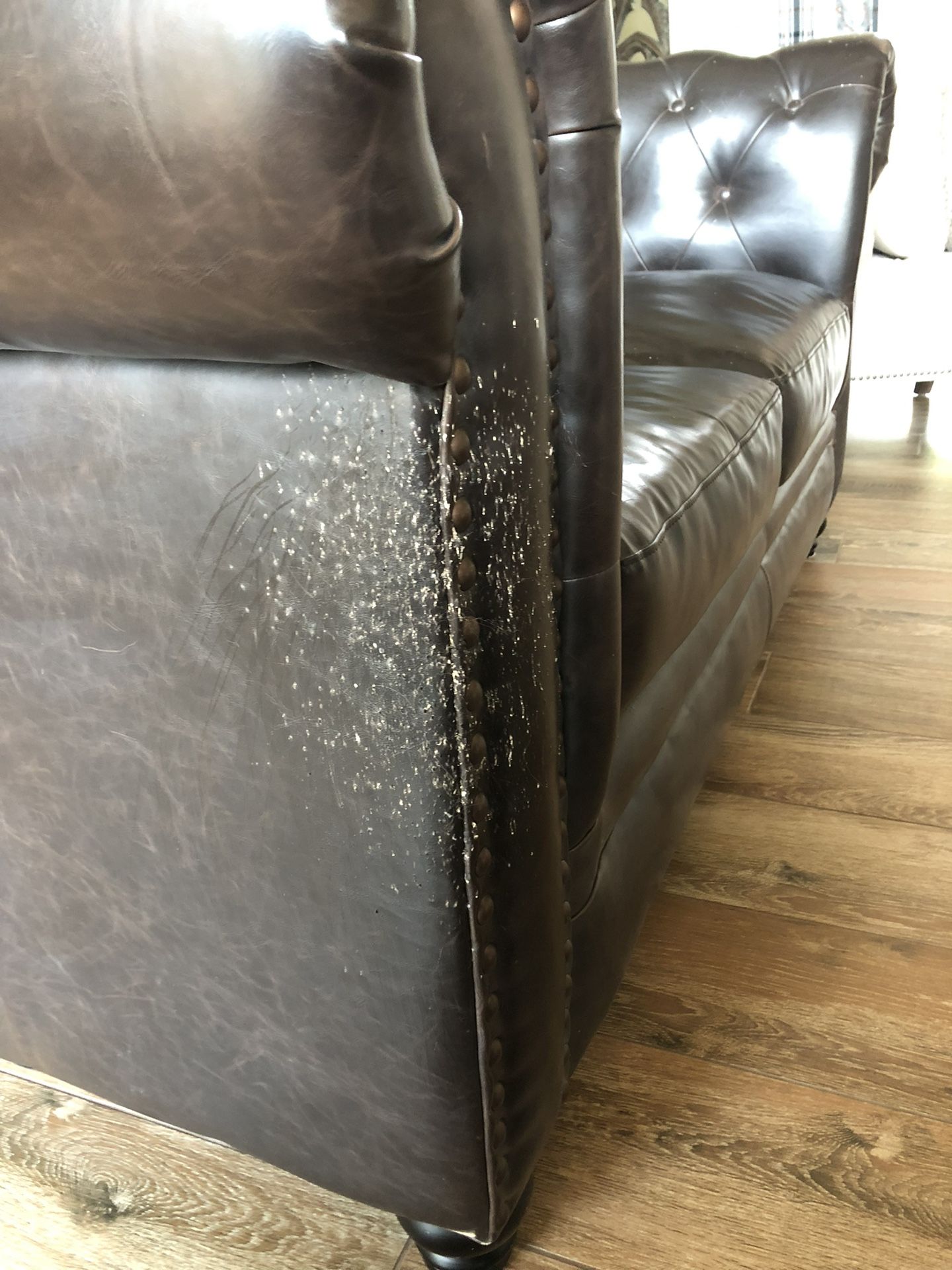 FREE 2 Leather Couches Sofa And Loveseat Together for Sale in