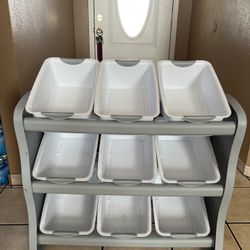 Plastic Storage Containers Shelf