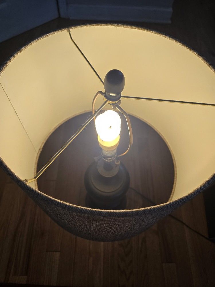Table Lamp with Patterned Shade