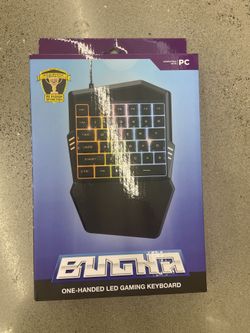 Bugha exclusive one-handed LED gaming keyboard for PC