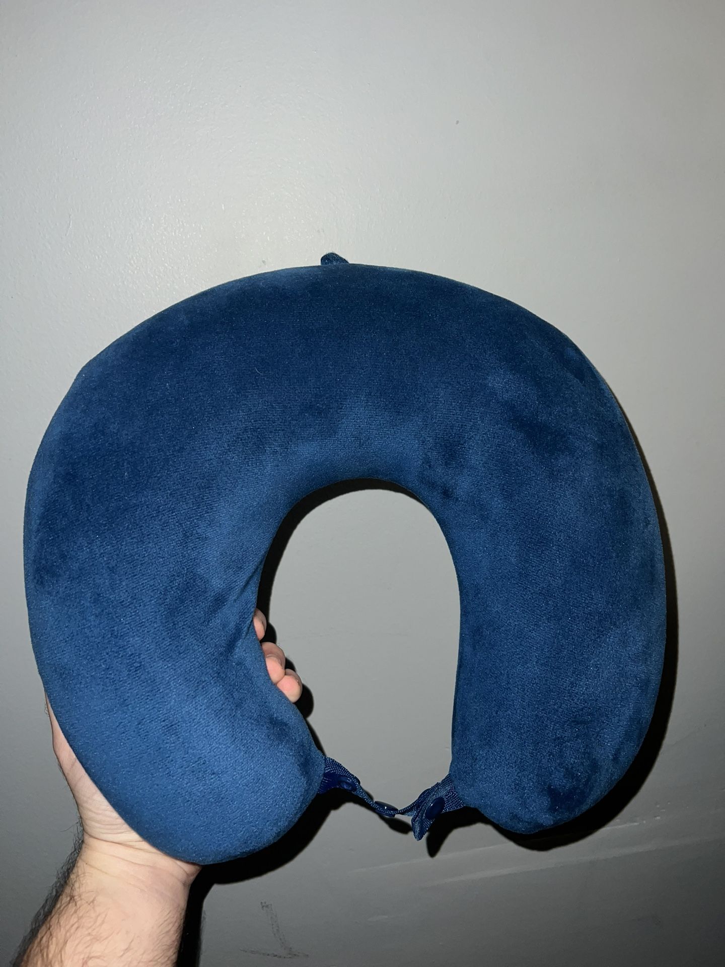 Travel Blue Neck Pillow – Airplane Travel Support Cushion for Neck Comfort