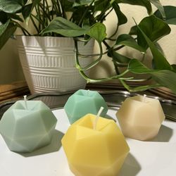 Geometric Shape Candles -New Handmade