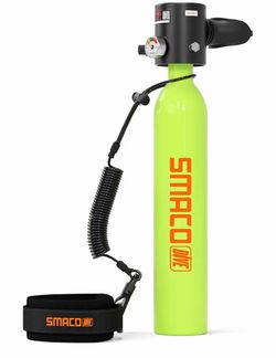 SMACO S300 Mini Scuba Tank Portable Diving Air Tank 0.5L