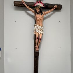 Large Wooden Crucifix 
