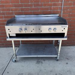 Connerton CG-48-T-S 1" 48.00'' Countertop Gas Griddle with Thermostatic Controls - 88,000 BTU