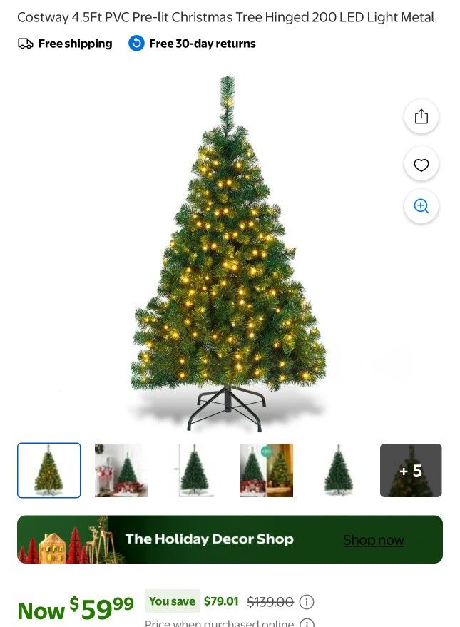 Christmas Tree With Lights 