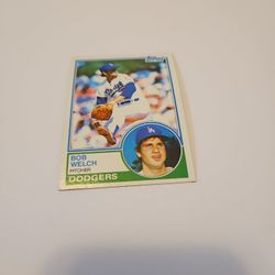 1983 Topps # 454 Bob Welch Baseball Card In Chandler 