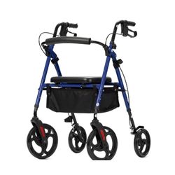 NEW Elenker YF-9007B Dual-Brake Ergonomic Handgrip Rollator Walker 10" Wheels New, Open Box, There is damage to the seat on this one, therefore the re