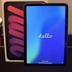 iPad mini (A17 Pro) WiFi 128GB - Purple With Case and Screen Protector