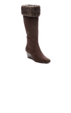 New Wedge Boots chocolate Color 2.5 In Heel. Size 8 and 8.5