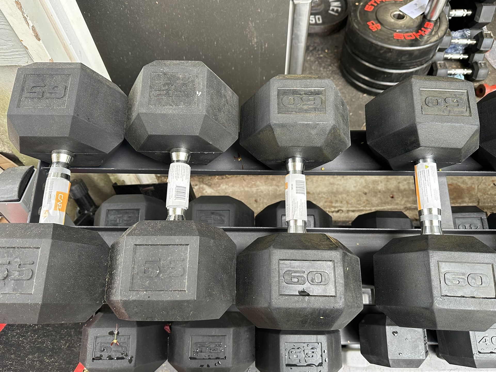 60lb & 65lb Dumbbells