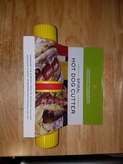 Charcoal Companion Spiral HOT DOG Cutter cooking New