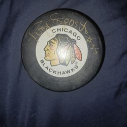 Tony Esposito Autograph Puck
