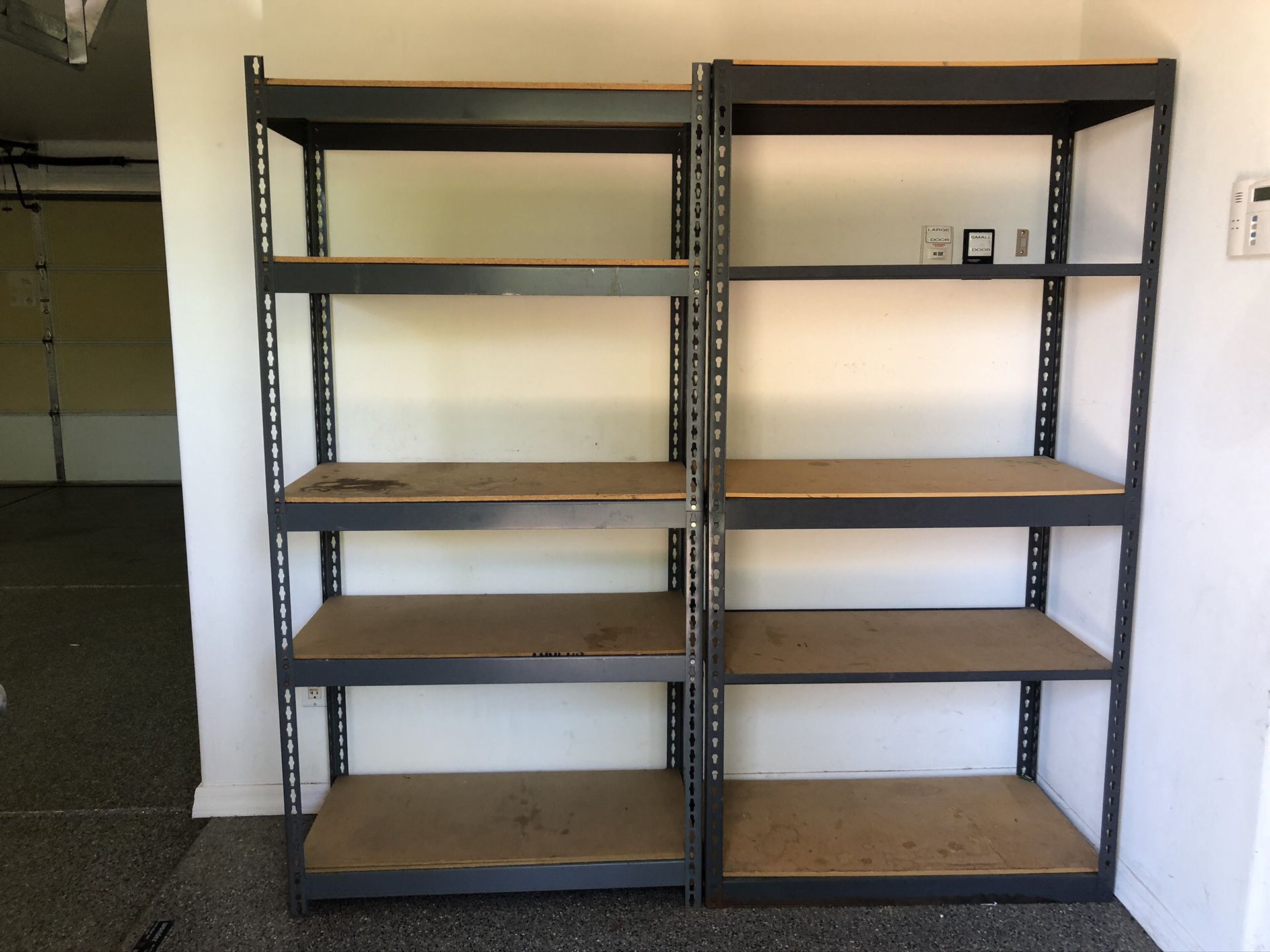 Utility shelves. Up to 5 units available