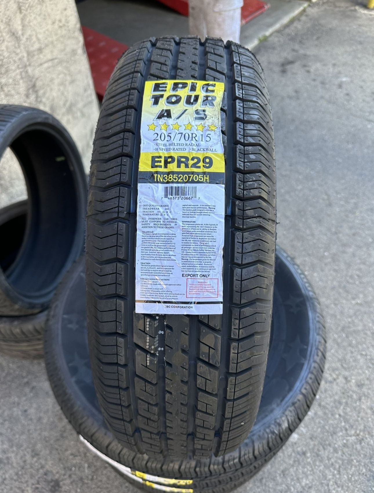 205/70R15 Epic Tour A/S 96H Set Of 4 Tires Finance Available