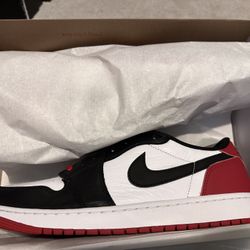 Size 12M Jordan 1 Low Black Toe Brand New From SNKRS