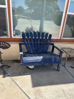 Wood bench