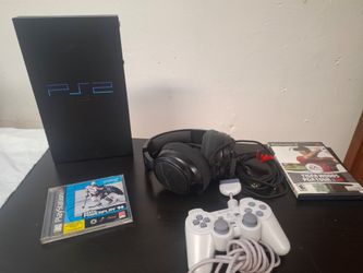 PLAYSTATION 2 FAT! CONTROLLER 2 GAMES & GAMEING HEADPHONES