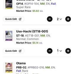 One Piece OP07, OP12, OP13, and OP14 Playable Lot (All NM)