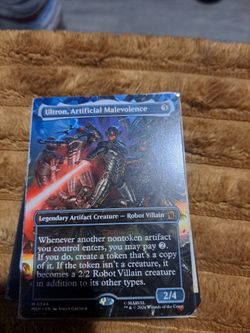 MTG Ultron Artificial Malevolence Borderless Mythic Card