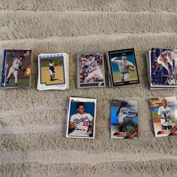 Lot Of ~200 Dodgers Baseball Cards From 90s-2000s