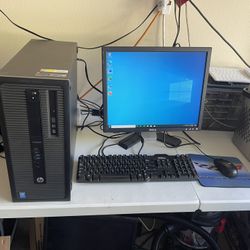 Hp Desktop Computer i5  W/Windows 10 Pro & Lifetime Office 16gb 1tb Wifi  (Fast)