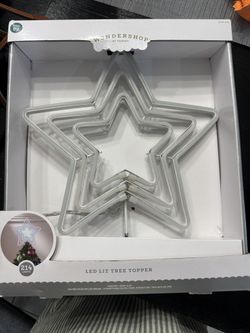 LED Wondershop Star Tree Topper Multi Color Change Lights