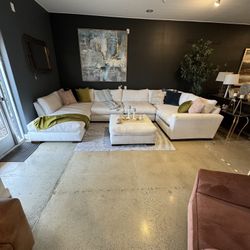 White Cloud Sectional In Stock !! No Credit Needed Call Now! 916//661//1073