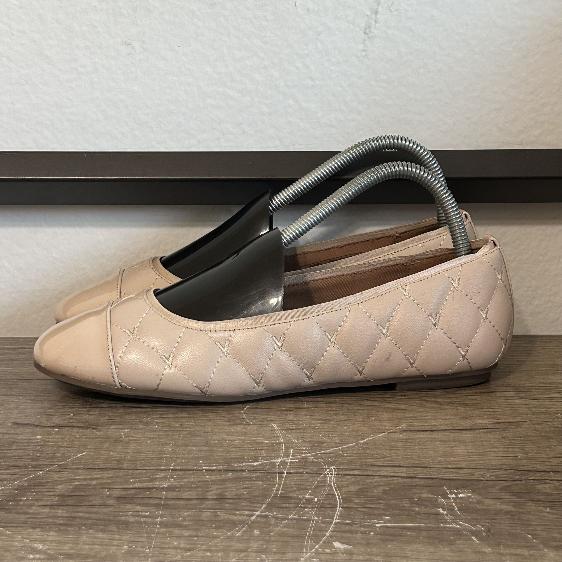 Vionic Desiree Quilted Cap Toe Ballet Women’s Shoes Size 7.5
