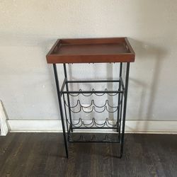 Wine Rack with wood  Holder Rack, 16 Bottles - 20”Lx 14”W x 36”H