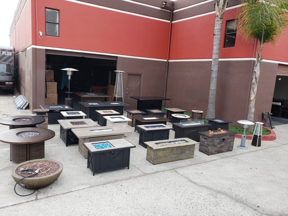 New Outdoor Patio Furniture Fire Pit Heater Propane Table