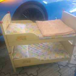 Amsco Antique Vintage Doll Bed Furniture Bunkbed Crib Toy