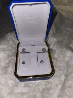 14k White Gold Earring’s