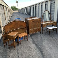Vintage Holland Furniture Co. Walnut Bedroom Set