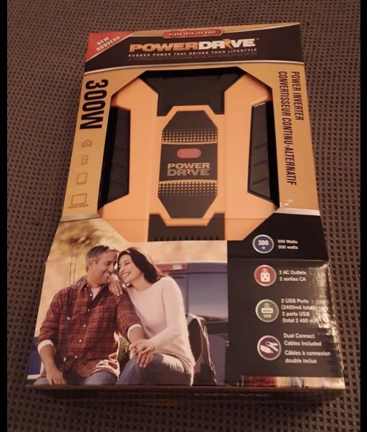 NEW! 300 watt power inverter. USB Port