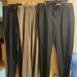 Three Pairs of Perry Ellis Portfolio Dress Pants