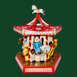 Villeroy & Boch Tea Light Christmas Toys Carousel New
