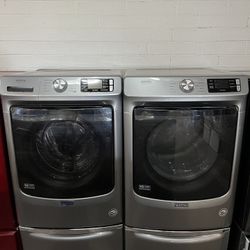 MAYTAG WASHER & ELECTRIC DRYER SET WITH PEDESTALS! ✨