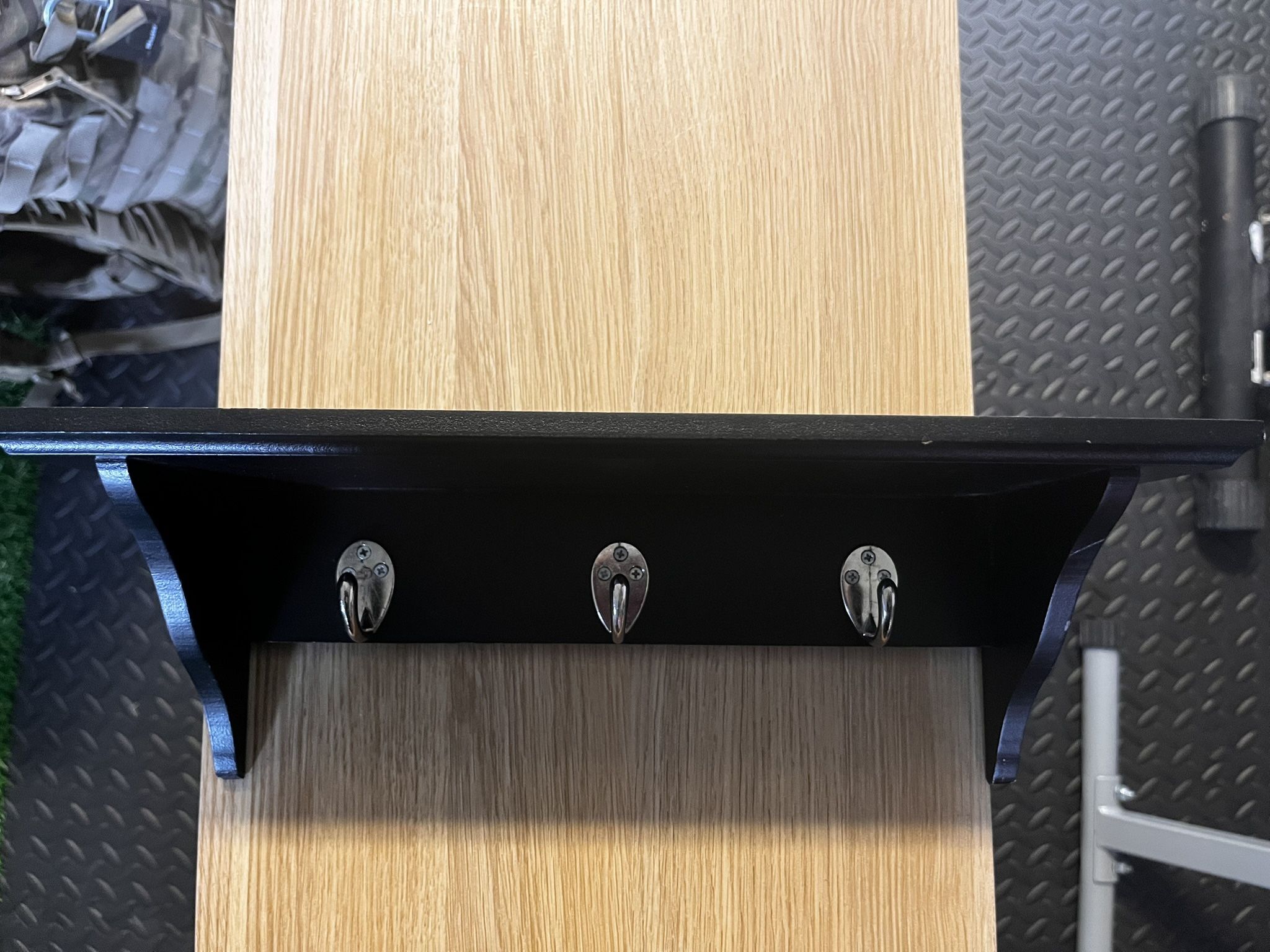 Black Wall Hook Rack.