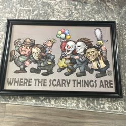 Horror Picture Frame - Jason Freddy Chucky IT Michael ChainSaw