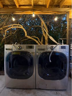 Washer and  electric dryer LG