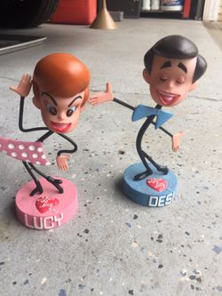 Desi and Lucy bobble heads