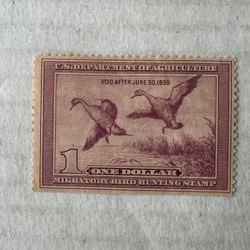 United States RW5 Duck Stamp Mint Hinged 