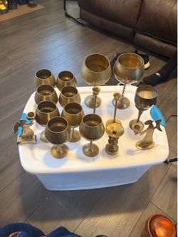 Vintage Brass Goblets & Home Décor Collection