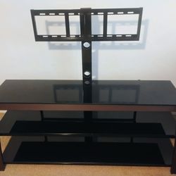 TV Mount With Shelves/Entertainment Center 