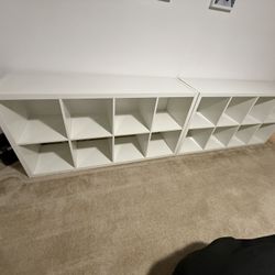 2 IKEA Kallax shelves $30 For Both