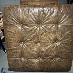 Pottery Barn Leather Ottoman