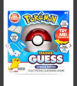 Pokemon Trainer Guess Legacy's Edition Toy, I Will Guess It! Electronic Voice Recognition Guessing Brain Game Pokemon Go Digital Travel Board Games To