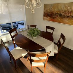 Comedor madera 6 puestos