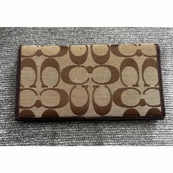 Authentic coach checkbook holder or bill holder